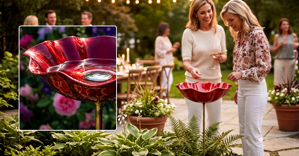 Glossy Finish Adds Elegant, Eye-Catching Yard Art