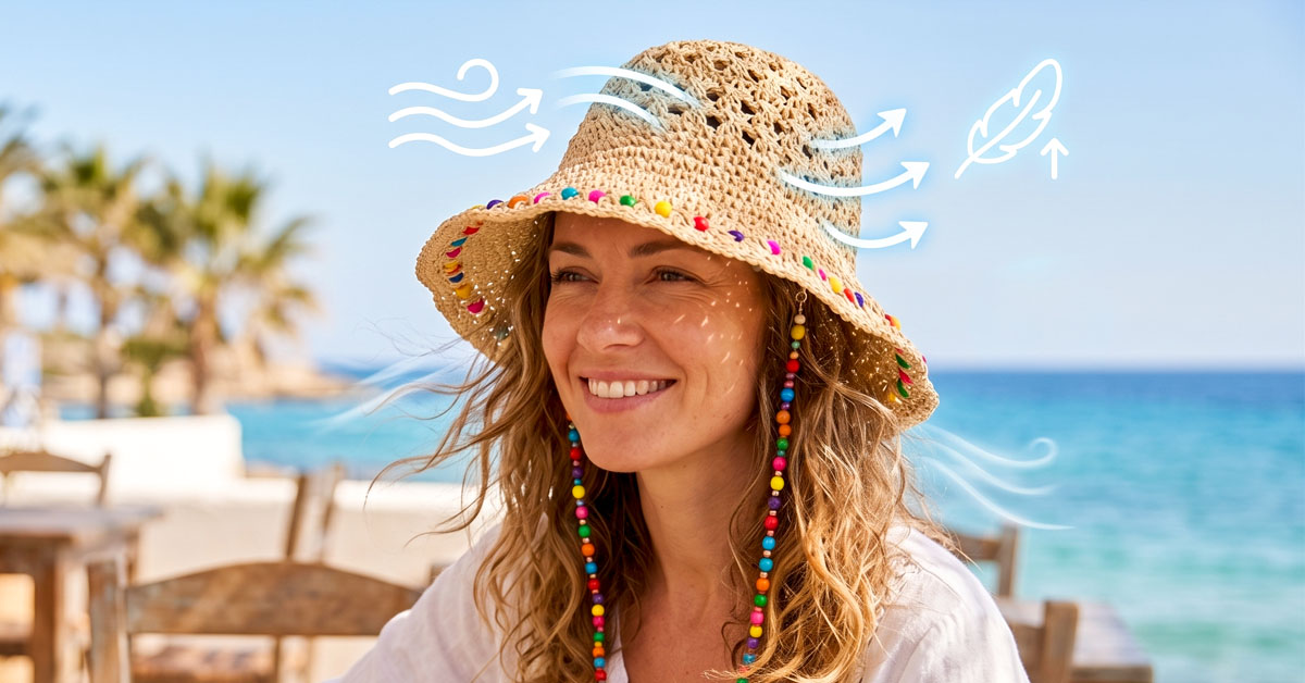 Crafted from 100% Lightweight, Breathable Paper Straw