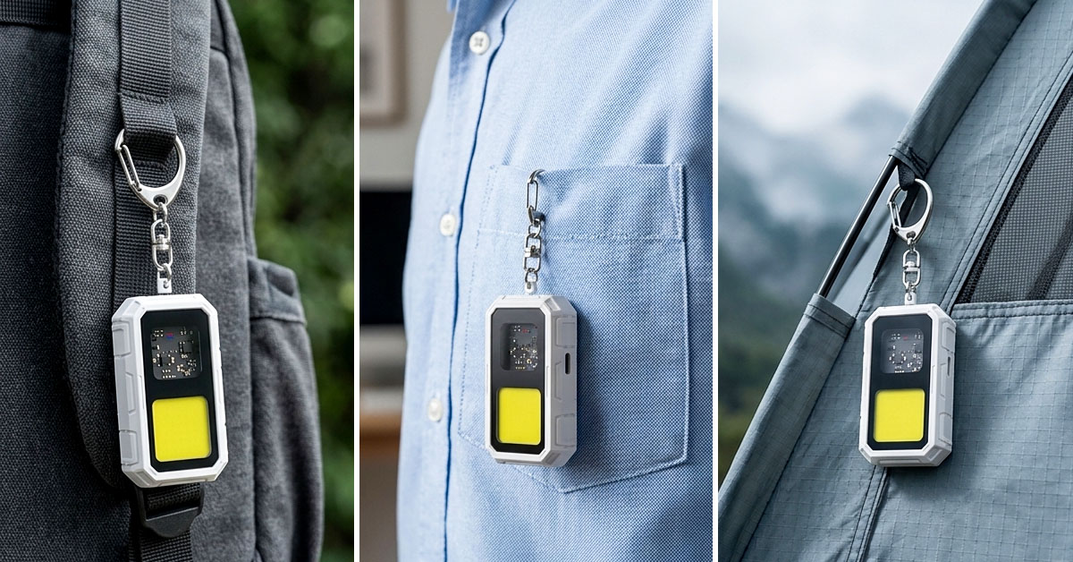 Clips Easily To Bags, Clothing, Or Tents