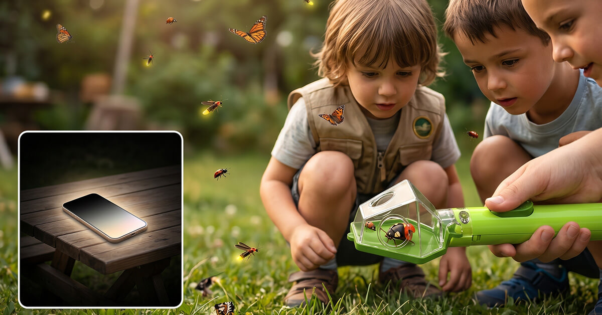 Reduces Screen Time Through Hands-On Nature Exploration