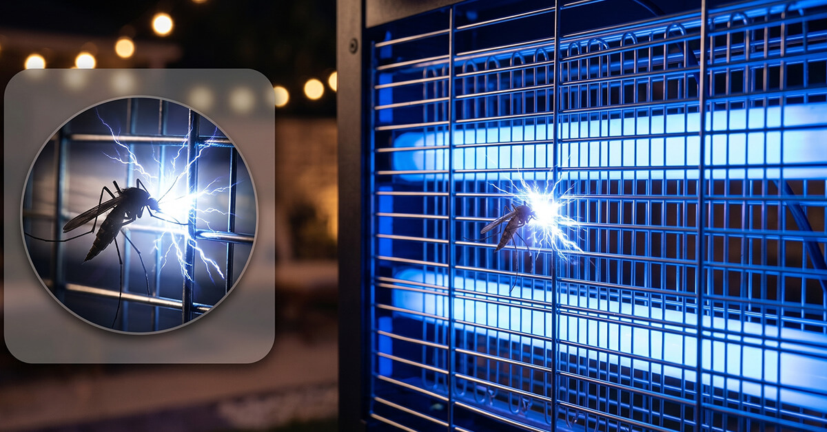 Kills Mosquitoes Instantly With High-Voltage Electric Grid