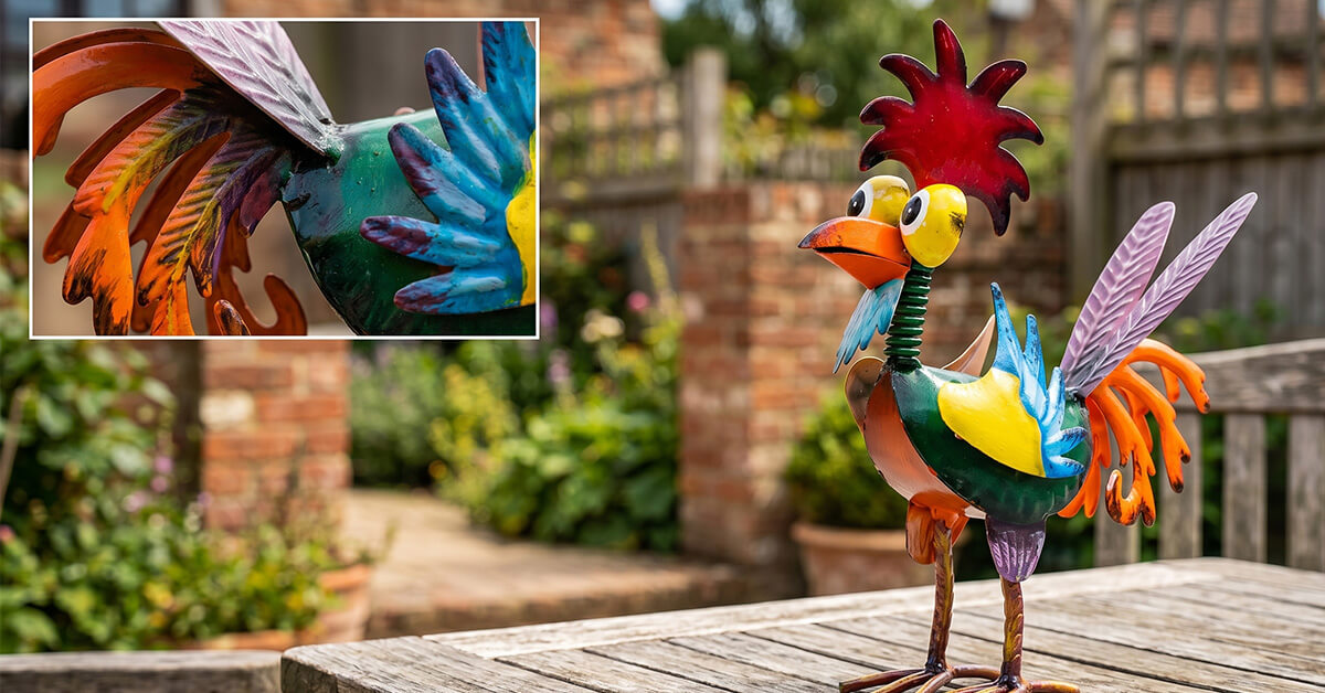 Vivid Hand-Painted Colors Bring Cheerful Cluck Alive