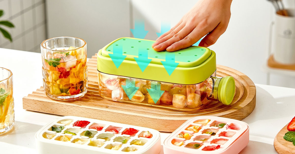 Release Ice Cubes With a Gentle Press