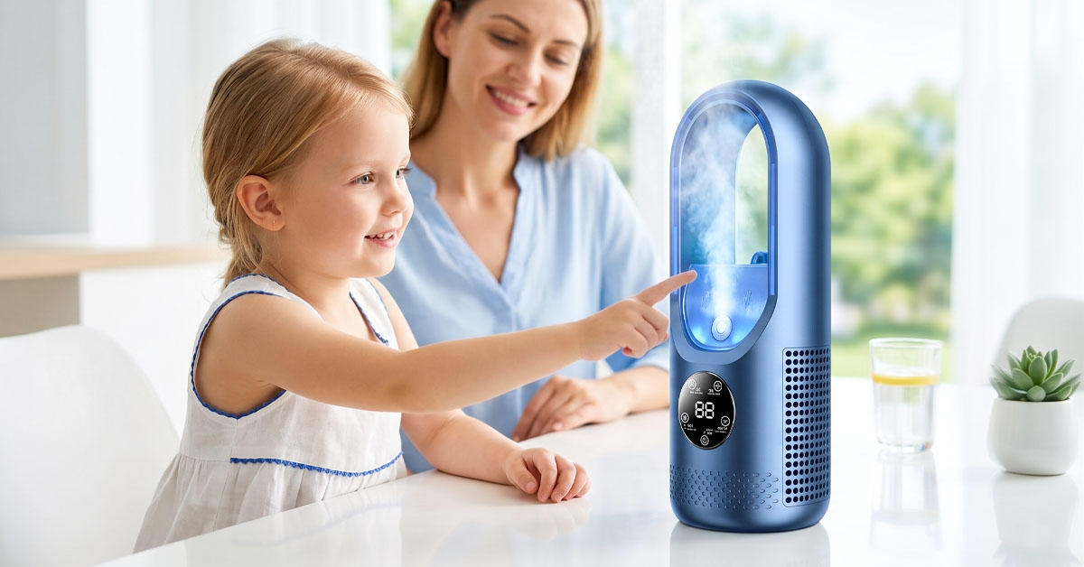 Bladeless Design Keeps Fingers And Pets Safe