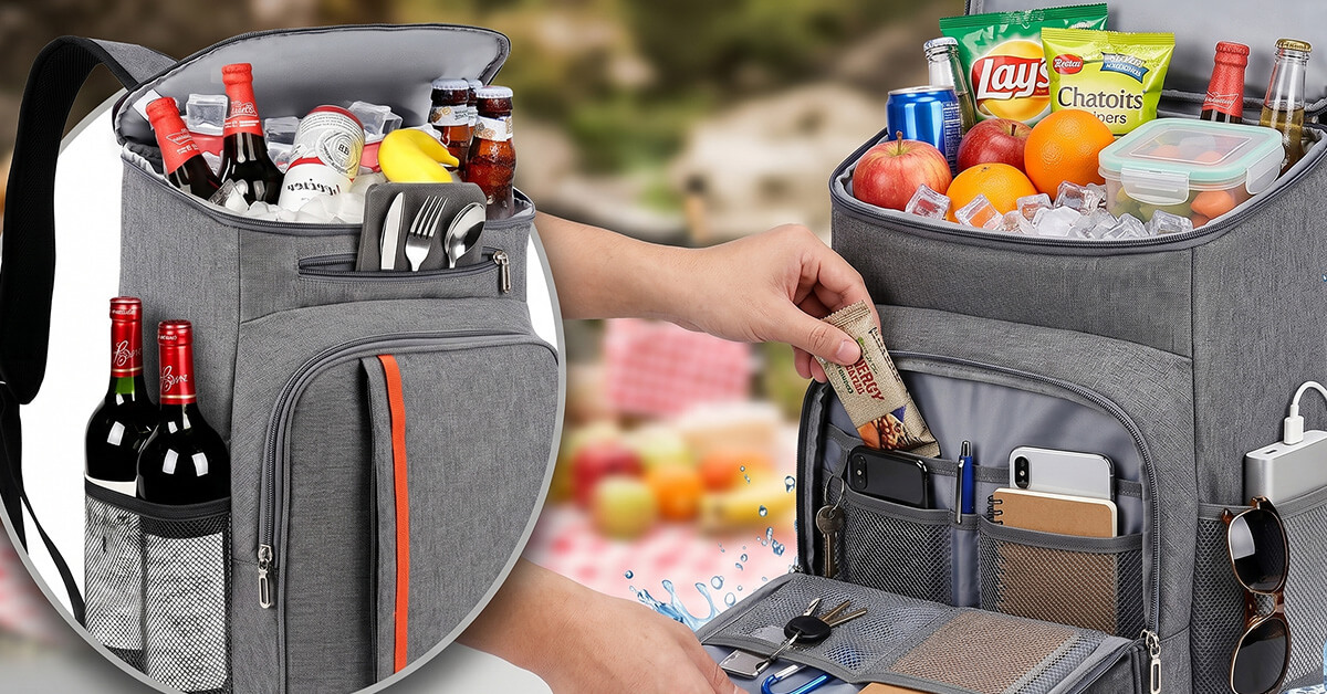 Multiple Pockets Organize Snacks and Gear