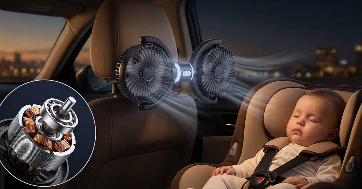 Quiet Brushless Motor Won't Disturb Sleeping Babies