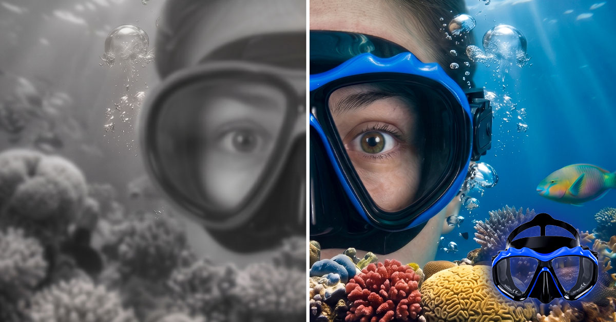 ClearDive Corrects Shortsighted Vision Underwater Instantly