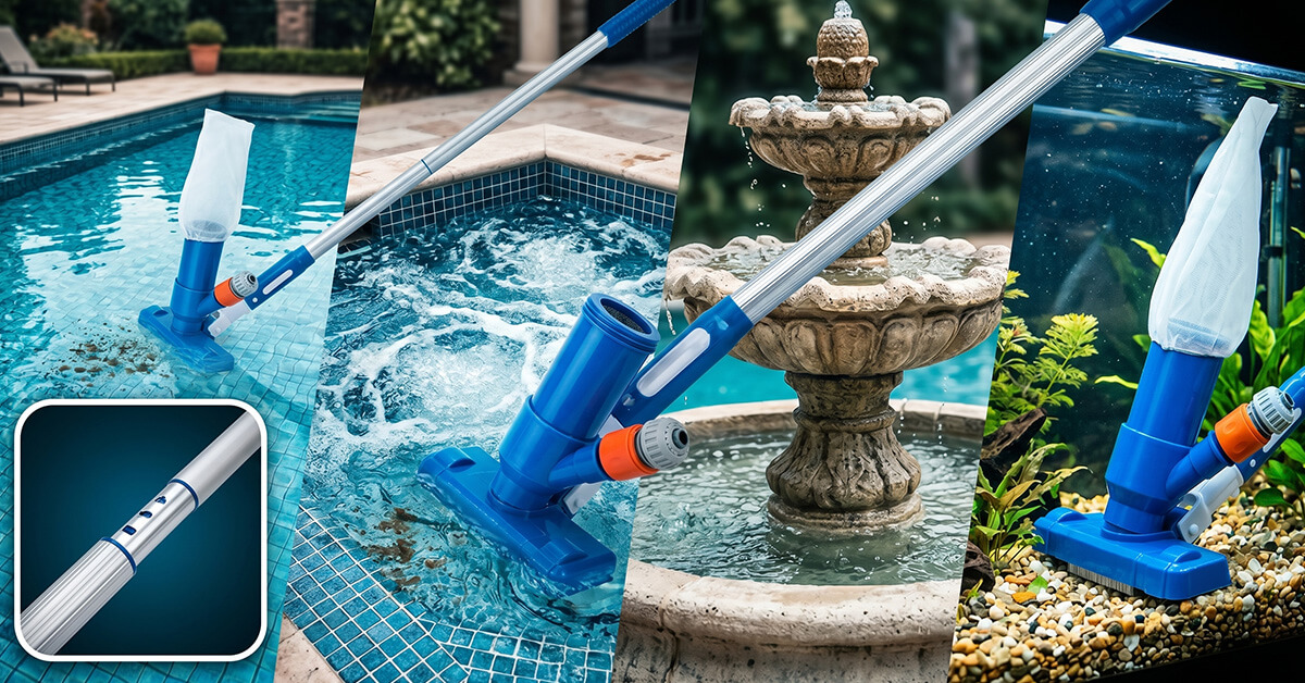 Works in Pools, Spas, Fountains, and Aquariums