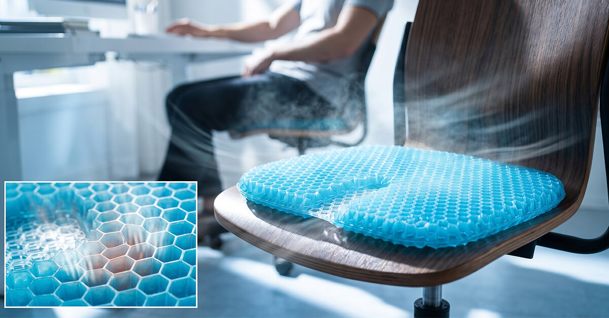 Stays Cool With Breathable Honeycomb Air Channels