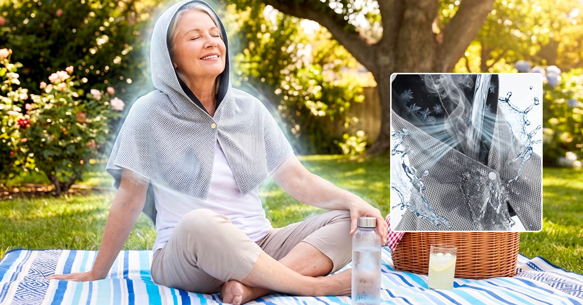 Instantly Cools on Contact with Water