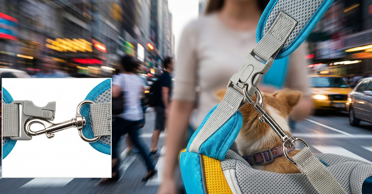 Safety Buckle Protects Your Pet During Transport