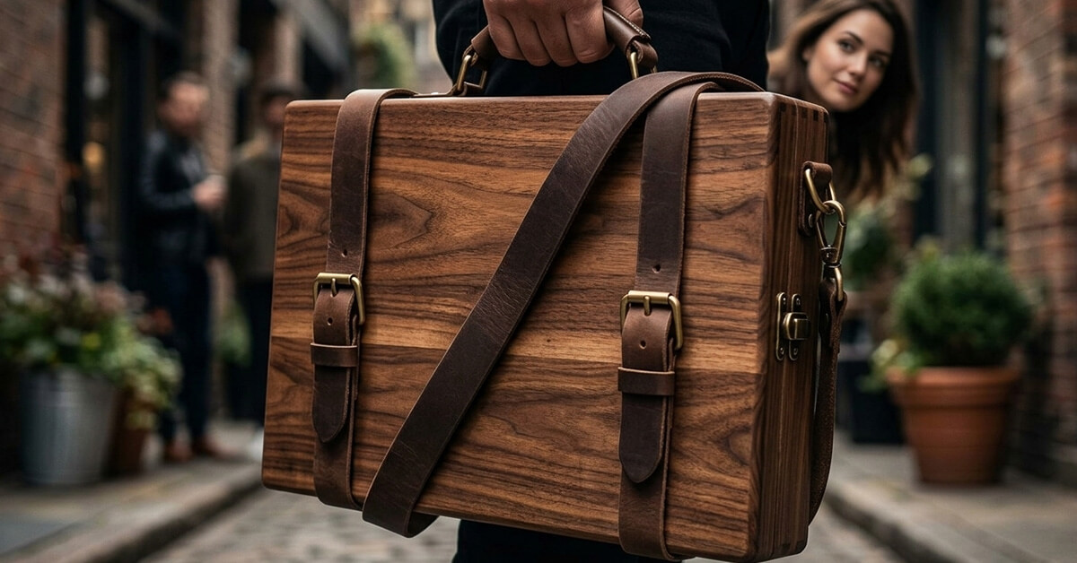 Retro briefcase style turns heads everywhere