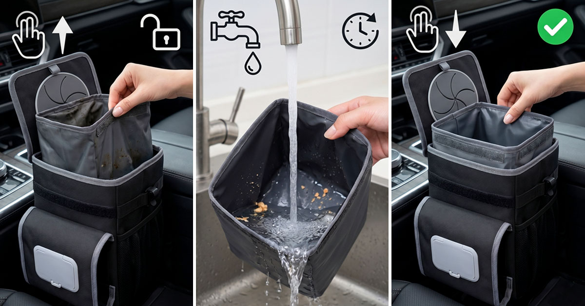 Removable Leakproof Liner Washes and Reinstalls Effortlessly