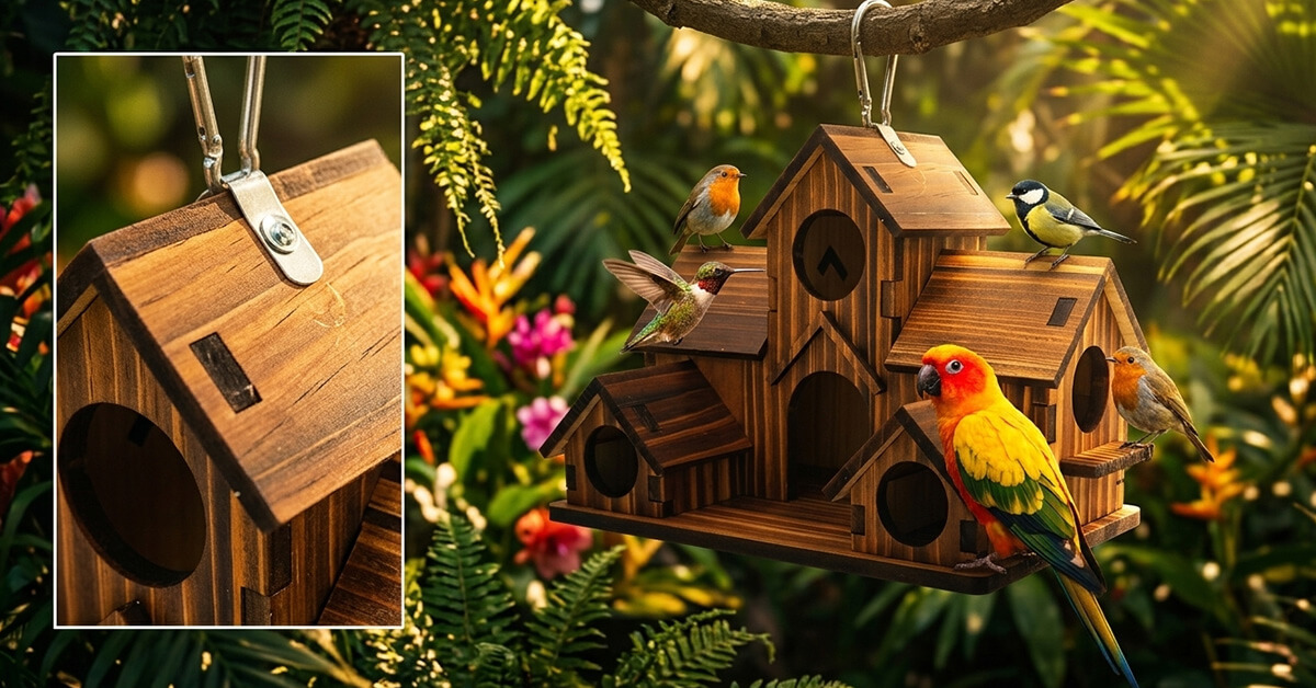 Attracts Hummingbirds, Parrots, and Backyard Birds