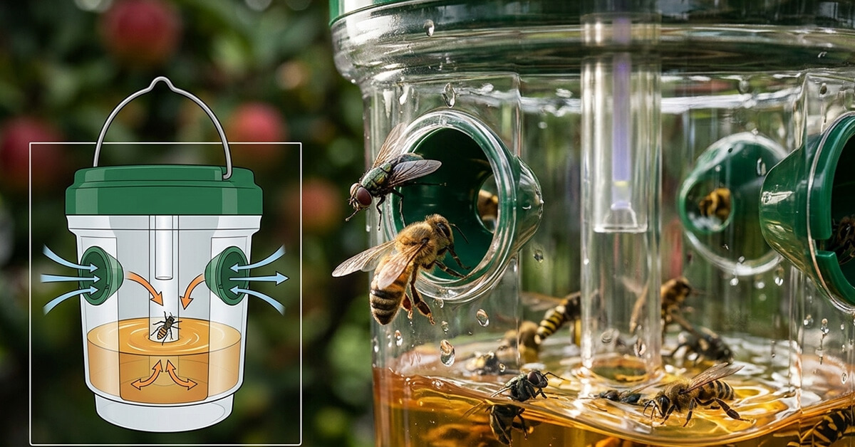 Dual Entry Tunnels Trap More Insects Fast