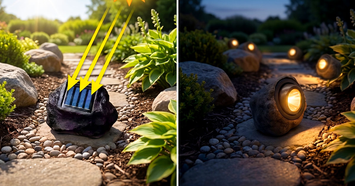 GlowRock's Large Solar Panel Charges Efficiently