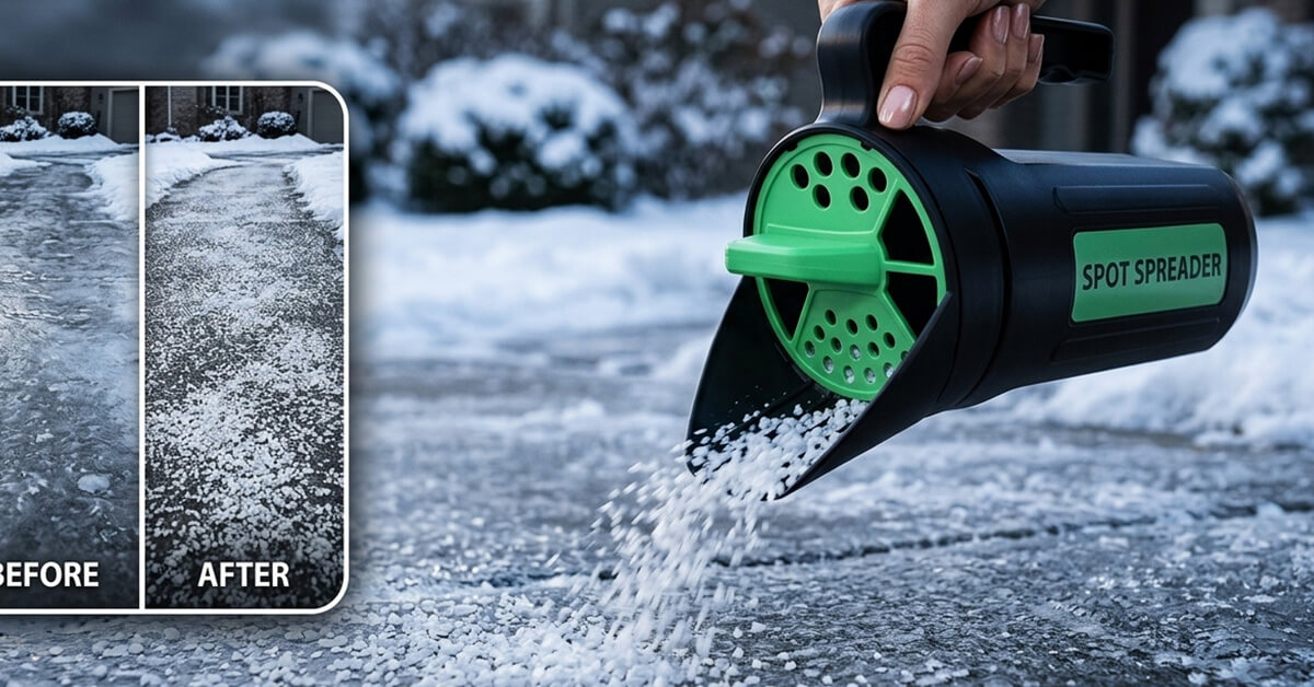 GrowMate Saves Time Salting Driveways And Walkways