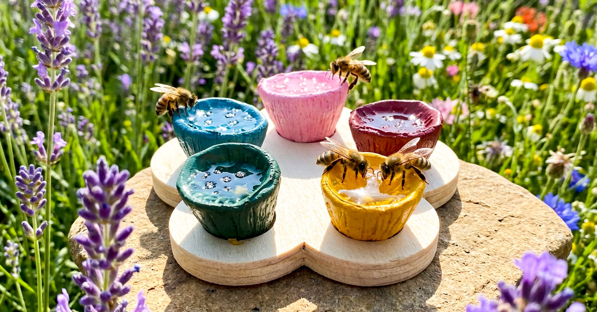 Attracts Bees with Bright, Colorful HoneyDrop Design