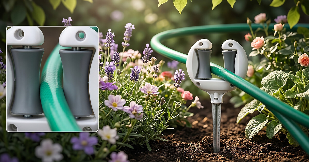 Guides Hoses Safely Away From Delicate Plants