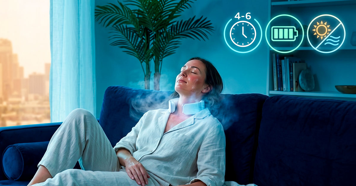 Stays Cool 4–6 Hours Indoors Effortlessly