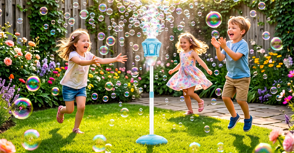 Shoots Endless Bubbles Automatically for Nonstop Fun