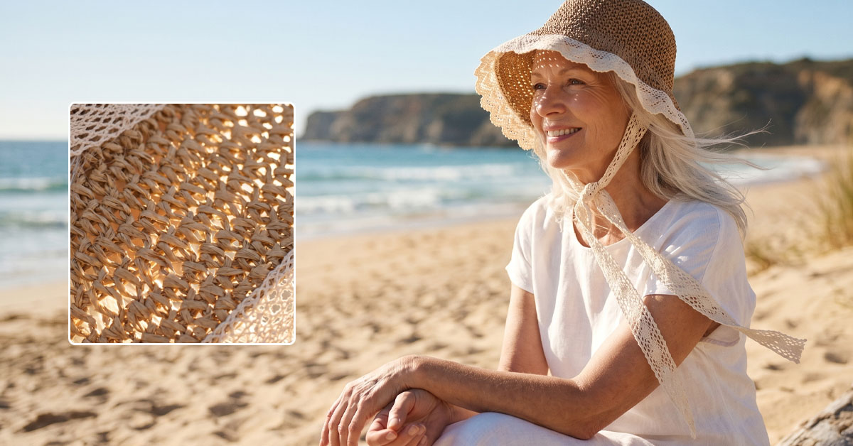 Breathable Straw Keeps You Cool All Summer