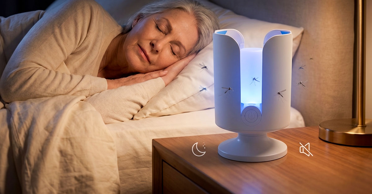 Attracts And Traps Mosquitoes Silently — Zero Noise