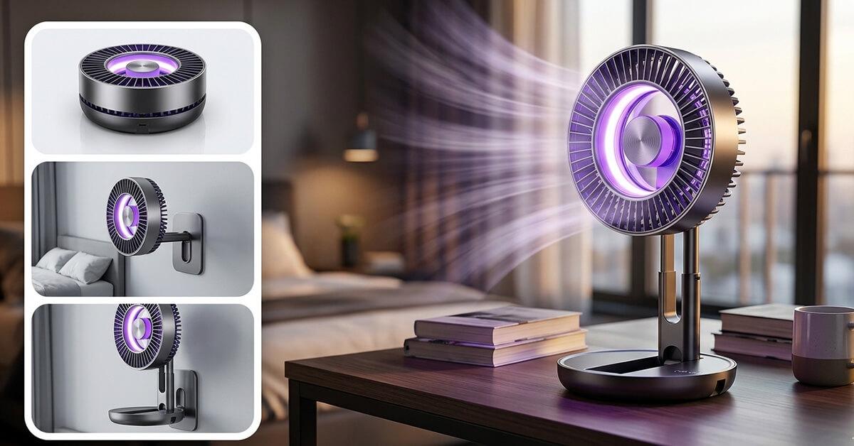 Transforms Between Desk, Standing, and Wall-Mounted Modes