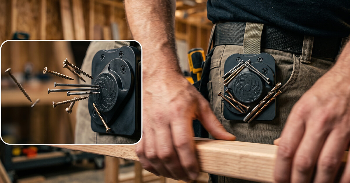 Keeps Screws and Nails Always Within Reach