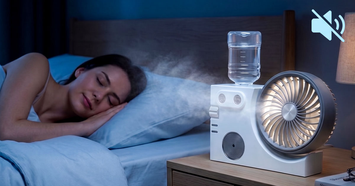 Whisper-Quiet Motor — Perfect for Sleep and Focus