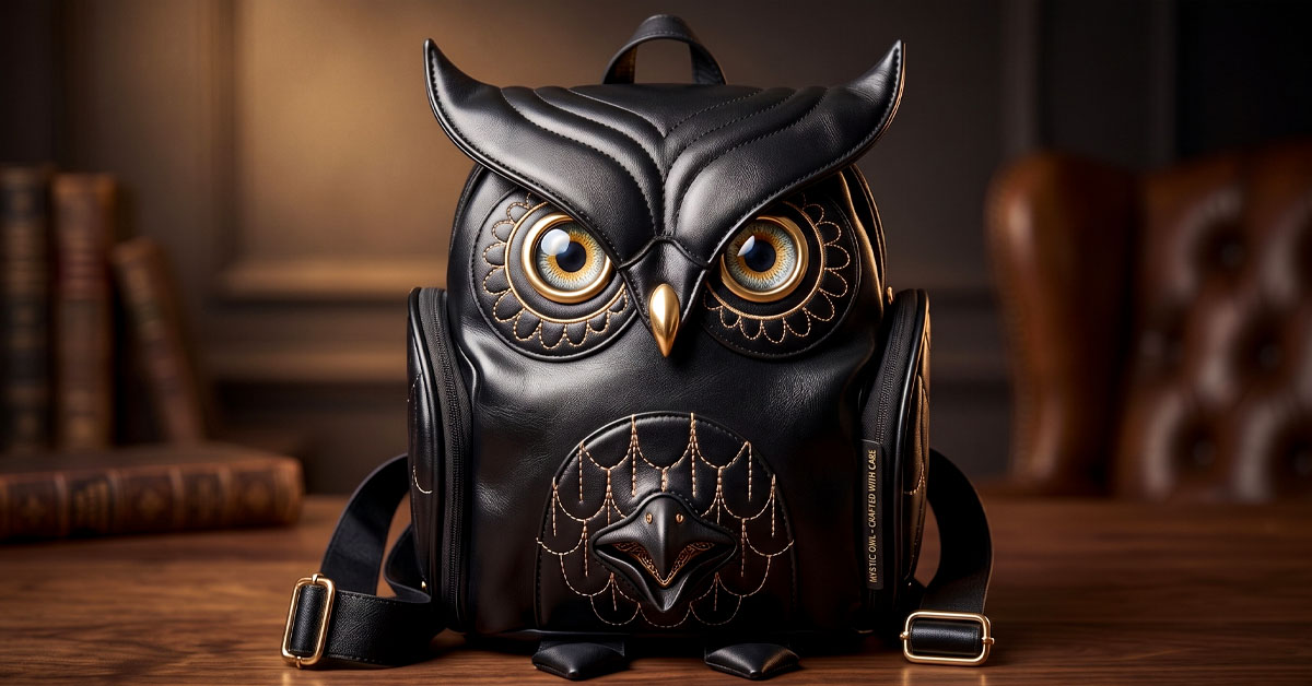Features Realistic 3D Owl Eyes And Mouth
