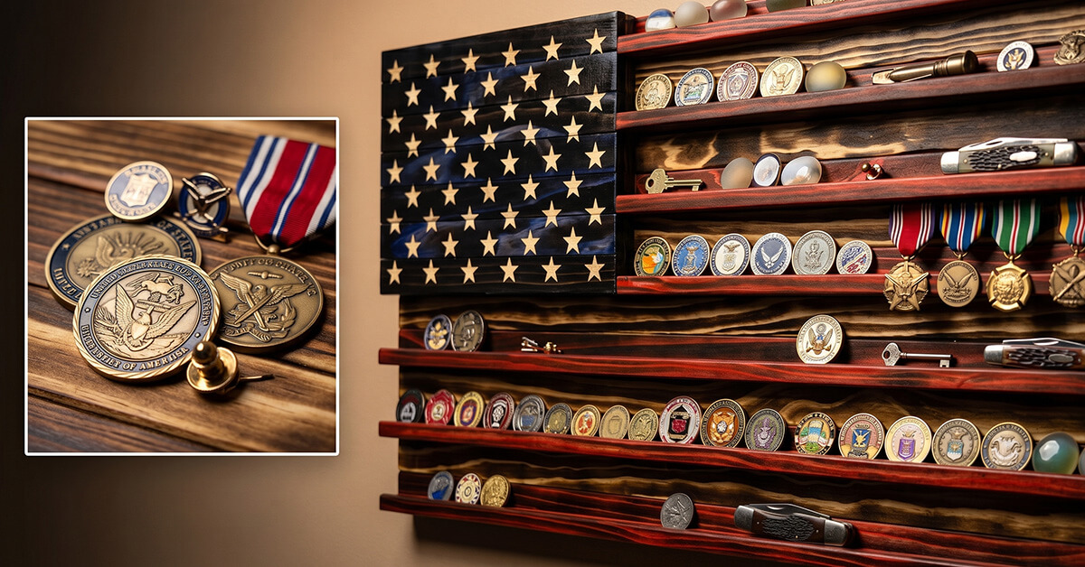 Holds Multiple Coins, Medals, and Keepsakes