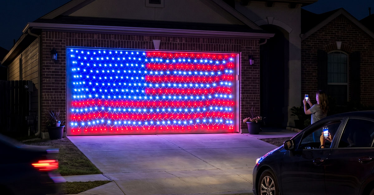 420 Super Bright Red, White, And Blue LEDs Dazzle