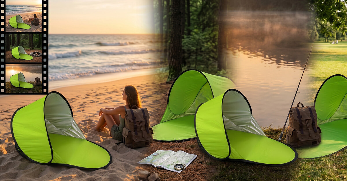 PopCamp Suits Beach, Fishing, Camping, And Picnics