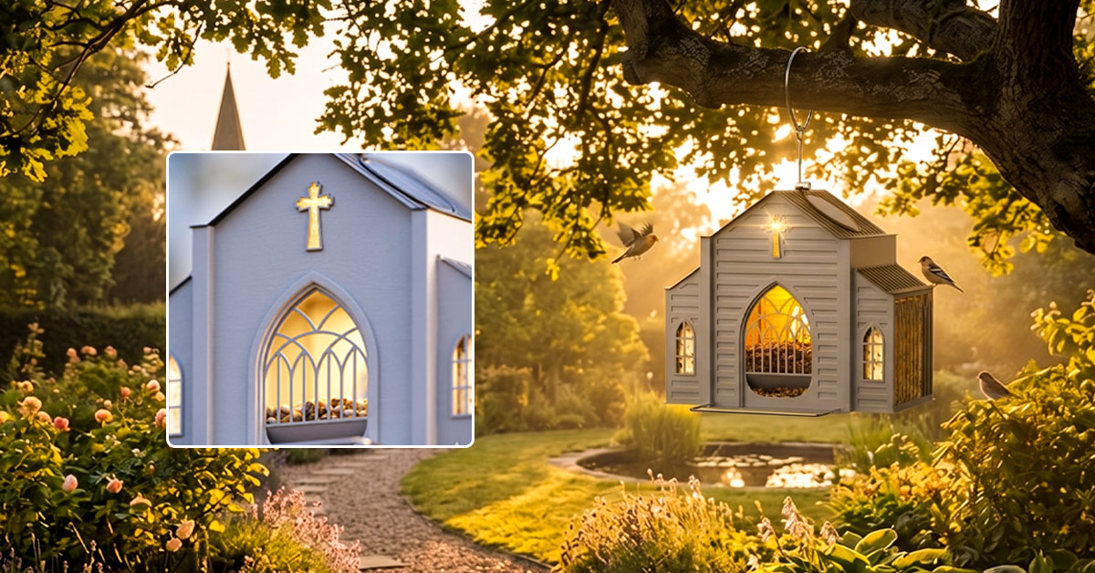 Church-Shaped Design Symbolizes Faith And Lasting Love