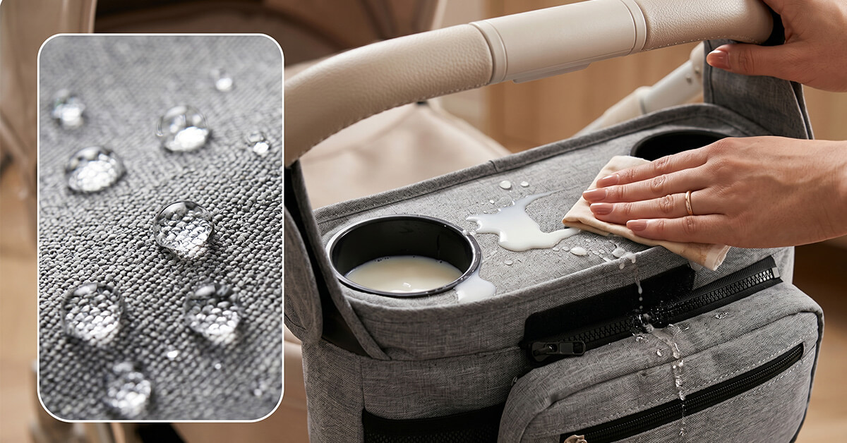 Waterproof Oxford Fabric Wipes Clean in Seconds