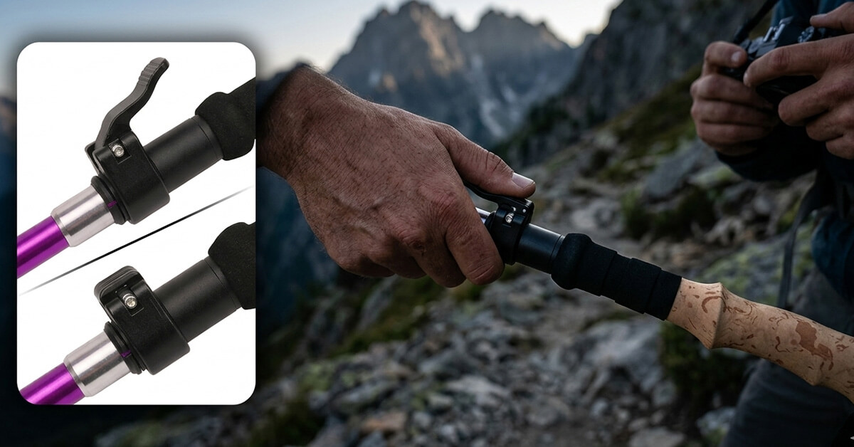 One-Handed Lever Locks Adjust in Seconds