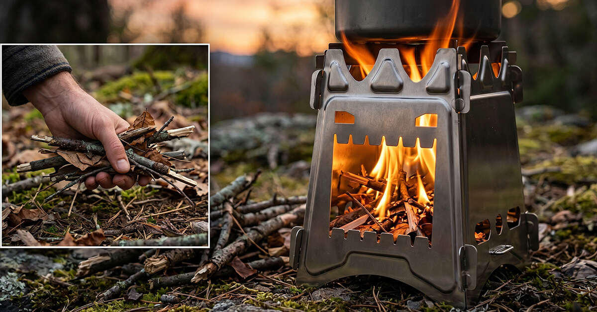 Burns Sticks, Twigs, and Leaves — No Fuel Needed
