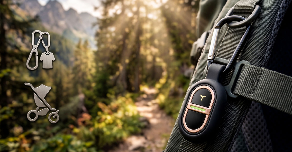 Clip onto Clothing, Bags, or Strollers Easily