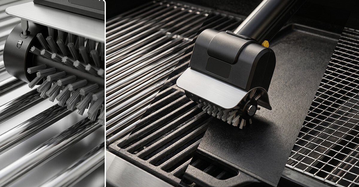 Cleans All Grill Types — Zero Damage