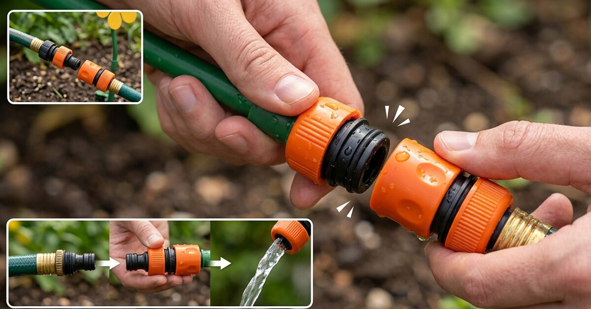 Connects Instantly To Any Standard Garden Hose