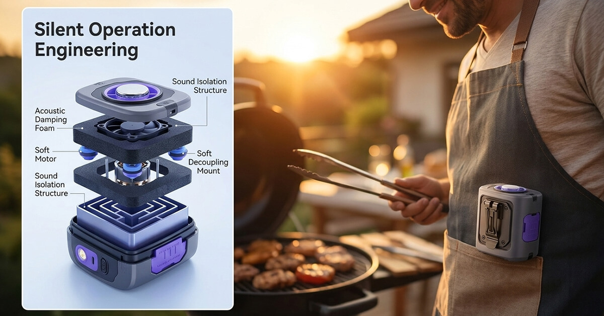 Works Silently While You Grill, Garden, Or Hike
