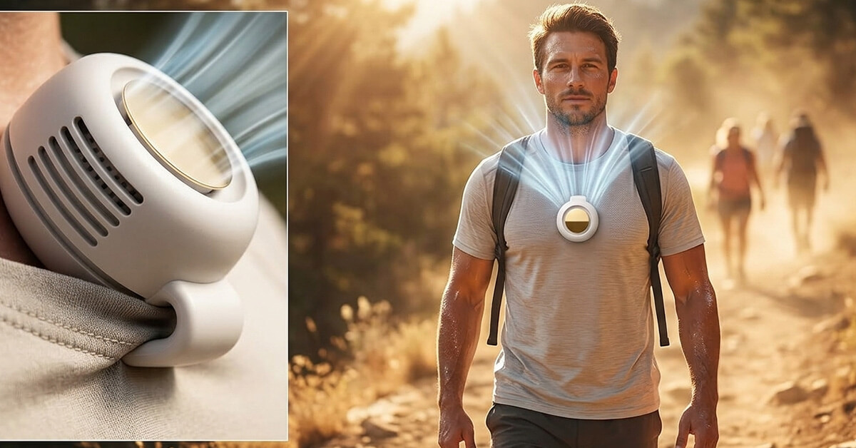 Hands-Free Cooling While Hiking or Commuting