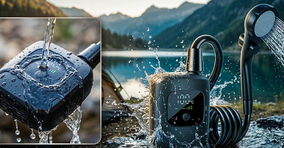 IPX8 waterproof rating ensures reliable wet-condition performance