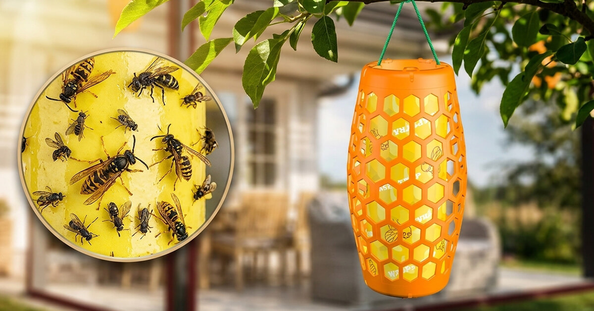 Captures Wasps, Flies, and Fruit Flies Effortlessly