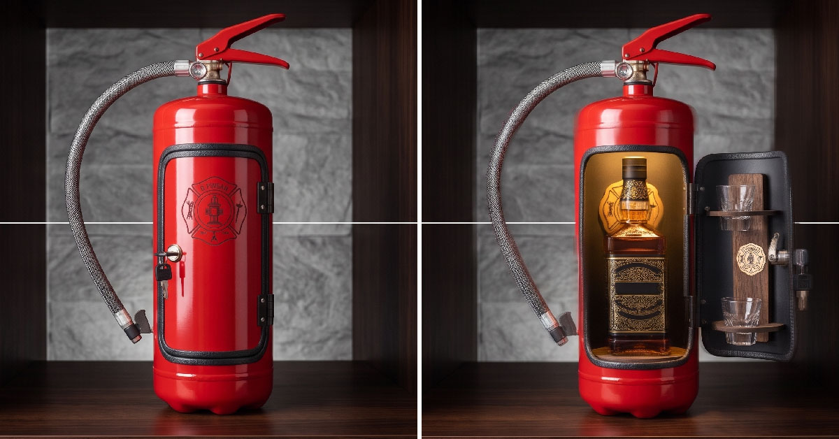Disguises Your Spirits as a HomeHero Fire Extinguisher