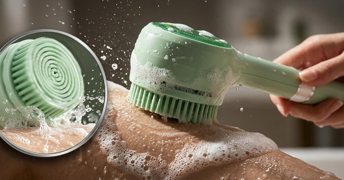 360° Rotating Brush Delivers Deep, Thorough Cleansing