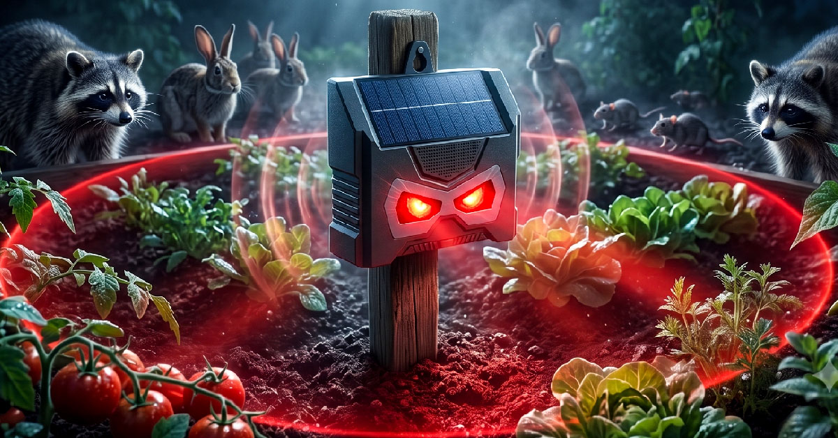 Dual Red LEDs Scare Nocturnal Animals Away