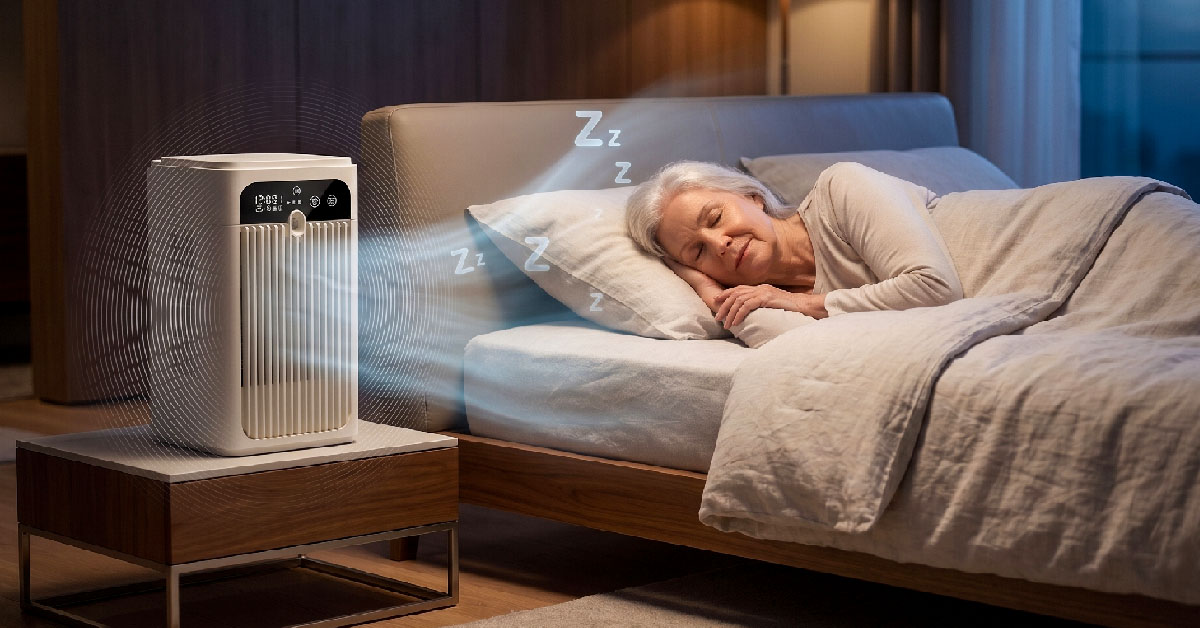 Whisper-Quiet Operation Ensures Deep, Restful Sleep