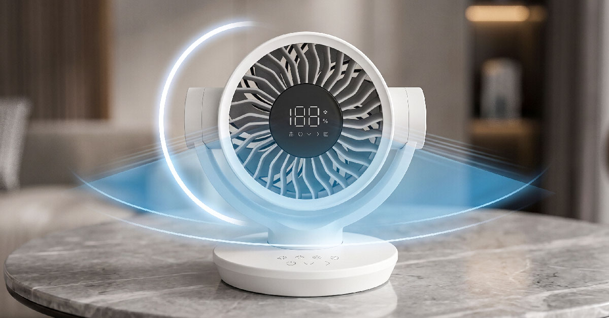 120° Horizontal and 90° Vertical Oscillation Coverage